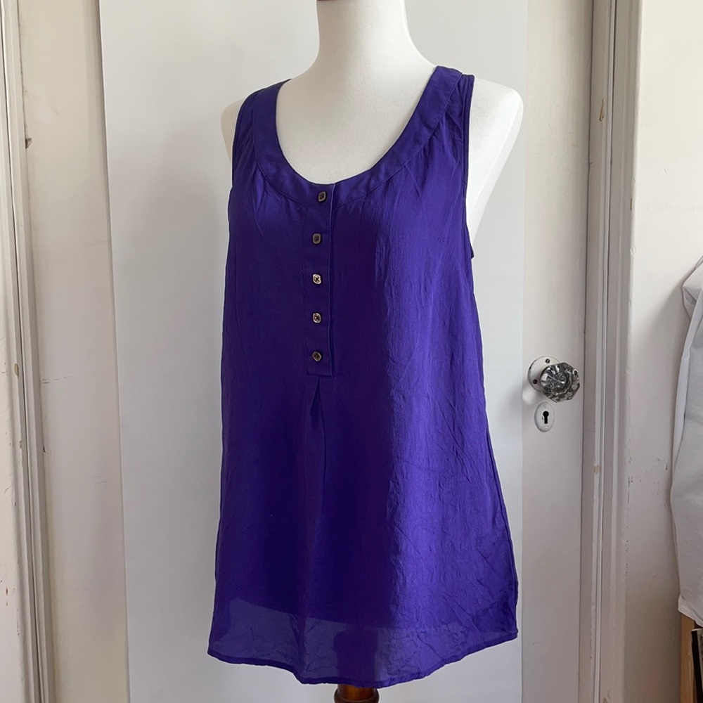 Odille silk sleeveless blouse tank